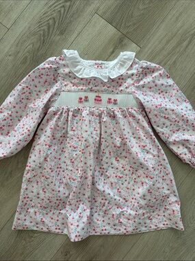 Eliza James Kids Smocked Birthday Cake Floral Dress Size 5